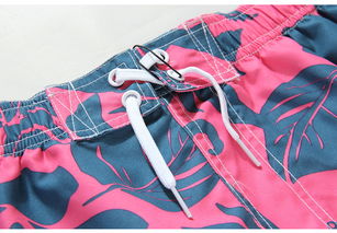 lesmart男士大花短褲沙灘褲速干大碼加肥男五分褲花褲衩涂鴉潮 1gw14038